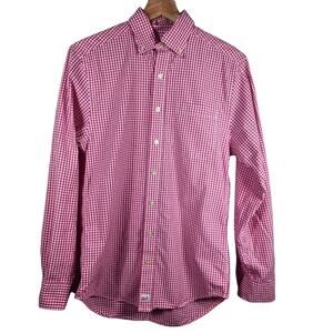 Vineyard Vines Men's Red Gingham Slim Fit Murray Button Down Shirt Size Small